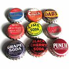 9 Vtg Soda Bottlecaps Dad's Grape Black Cherry Pepsi Crush Punch Lime Dr Free Sh