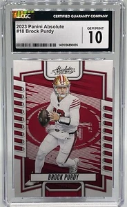 2023 PANINI ABSOLUTE #18 BROCK PURDY CGC 10 San Francisco 49ers - Picture 1 of 2