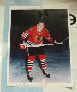Chicago Black Hawks Dennis Hull Signed 8 by 10 Photo NHL HOCKEY AUTOGRAPH 2004 - Picture 1 of 5