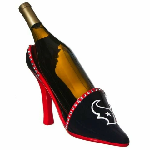 Houston Texans High Heel Shoe Wine Bottle Holder Cover