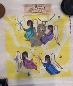 Sundance Designs Cassandra&Tish Needlepoint Canvas First Bell For California - Picture 1 of 7