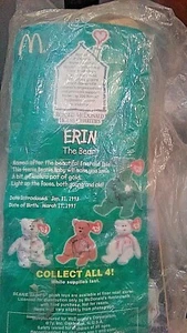 McDonalds Beanie Baby Collection, Glory the Bear, Maple, Erin, Britannia. Sealed - Picture 1 of 1