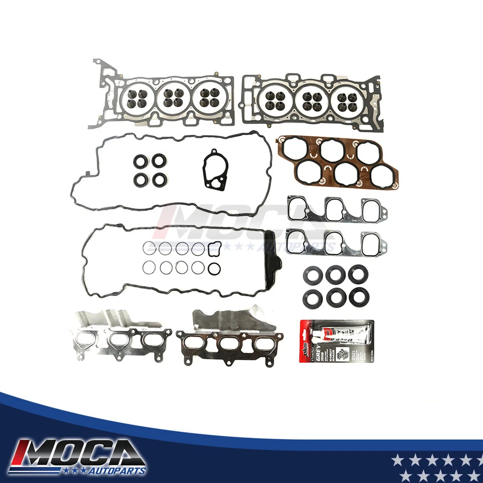 Juego de juntas de culata para 04-09 Buick LaCrosse Allure Cadillac CTS STS 3,6 L VIN V, 7 Foto 1 de 4