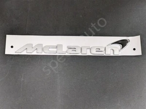 Mclaren 540C 570S 720S GT Rear Bumper Chrome Black Emblem Badge - Picture 1 of 3