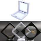 White Transparent Suspension Display Cases Jewelry Box Necklace Storage Hold.ar
