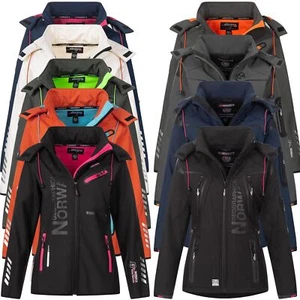 Geographical Norway Damen Softshell Jacke Windbreaker Regen Outdoor Jacke S-XXL - Bild 1 von 37