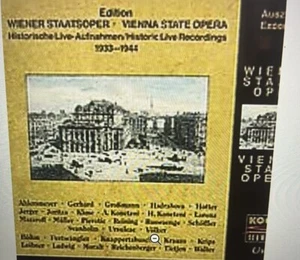 Wiener Staatsoper Live 1933-1944 CD - Live (Auszuge/Extraits) Koch Schwann 1994 - Picture 1 of 2