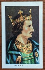 1937 Allen's Confectionery Card - Kings And Queens of England #3 Henry I.