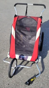 Chariot Cougar 2 Kinderanhänger rot inkl. Joggingset u. Weber-Kupplung - Bild 1 von 9