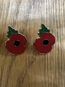 2x Mohn Ansteckabzeichen - nagelneu im Paket - Bild 1 von 5