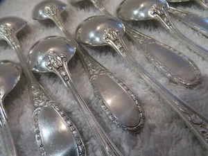 12 cuillères à thé ou café métal argenté st LXVI Saglier 13cm - Imagen 1 de 10
