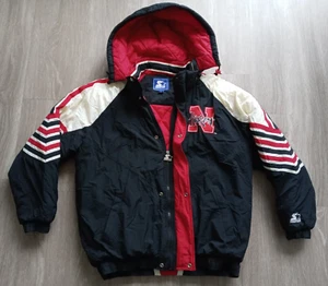 Chaqueta vintage para hombre talla L Nebraska Huskers NCAA con cremallera de invierno - Imagen 1 de 12