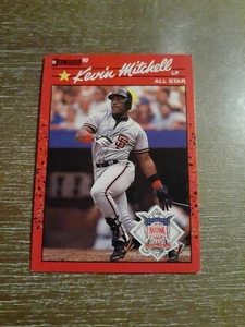 1990 Donruss All Star Kevin Mitchell #715 Error Actuación reciente en las Grandes Ligas - Imagen 1 de 10