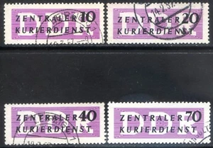 Germania DDR 1956 Servizio Corriere Centralizzato n. 6/9 usati (l462) - Picture 1 of 1