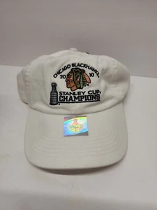 CHICAGO BLACKHAWKS STANLEY CUP FINAL 2010 Adjustable Hat NEW - Picture 1 of 8