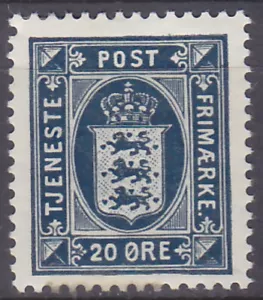 DINAMARCA 1920 - SELLO OFICIAL - SELLO DE SERVICIO Mi.: 19 - *MH* - Imagen 1 de 1