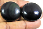 117Cts. Rainbow Natural Obsidian Cats Eye Quartz Healing Gemstone 2 Pcs Lot g060