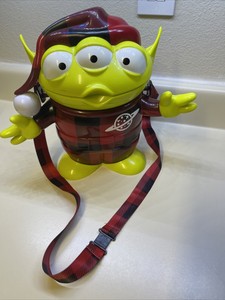 Disney Pixar Toy Story Green Alien Christmas Holiday Disneyland Popcorn Bucket