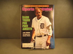 Vintage Sports Illustrated December 9, 1985 Kirk Gibson Detroit Tigers Cover - Picture 1 of 1