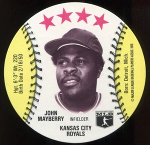 1976 Isaly's/Sweet William Disc - John Mayberry Kansas City Royals - Picture 1 of 4