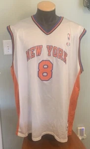 New York Knicks Jersey Sz 52 Vintage Champion #8 Latrell Sprewell Blank Back - Picture 1 of 9