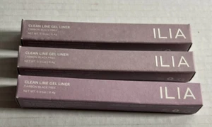 Pack of 3 ILIA Clean Line Gel Liner Carbon Black Free Twilight NIB - Picture 1 of 5