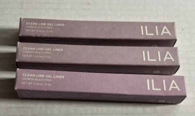 Pack of 3 ILIA Clean Line Gel Liner Carbon Black Free Twilight NIB - Image 1 of 4