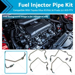 Fuel Injector Pipe Kit Suitable for Toyota Hilux KUN16 KUN26 Prado 3.0L 1KD-FTV - Picture 1 of 7