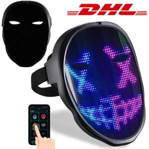 LED-Maske mit Gestenerkennungfür , Cosplay, Party, Maskerade, leuchtende Maske - Bild 1 von 11