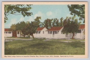 c 1910 Bay Vista Lodge Cabins Shediac Bay N.B. Canada Vintage Postcard - Picture 1 of 2
