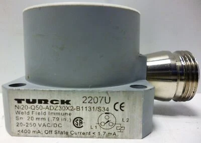 Turck NI20-Q50-ADZ30X2-B1131-S34 Proximity Sensor with LED Inmdicators - Image 1 of 4