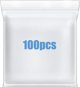 2 Zoll x 2 Zoll kleine dicke 4 Mil Plastiktüten 100 Stück klar wiederverschließbar Druckverschlussverschluss  - Bild 1 von 12