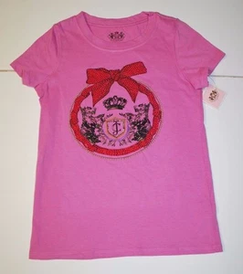 Nuevo con etiquetas Hermoso Diseñador JUICY COUTURE Niñas Top Rosa XL-12/14 - Imagen 1 de 6