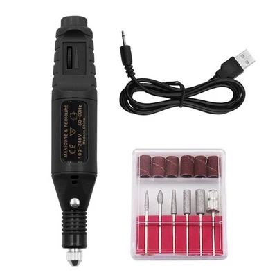 Mini Electric Grinder-Drill Manicure Grinding Rotary Tool Kit Set Polishing-Tool - Image 1 of 4