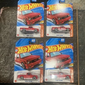 Hot Wheels Hot Trucks ‘91 GMC Syclone Red / Lot Of 4 - Picture 1 of 7