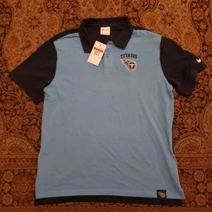 Nueva Camisa Para Hombre Nike Tennessee Titans L Grande Nueva Con Etiquetas $80 Azul Cuello Polo NFL - Imagen 1 de 2