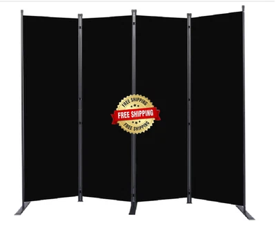 Pantalla De Privacidad Divisor Separador De Habitacion Plegable 4 Paneles 6 Pie Foto 1 de 4