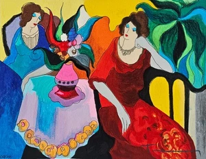 Itzchak Tarkay TRANQUILITY Limited Edition 617/750 Serigraph HAND SIGNED Art - Picture 1 of 17