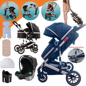Baby Stroller and Car Seat, Baby Travel System,Standard Reversible Pram 3 in 1 - Picture 1 of 12