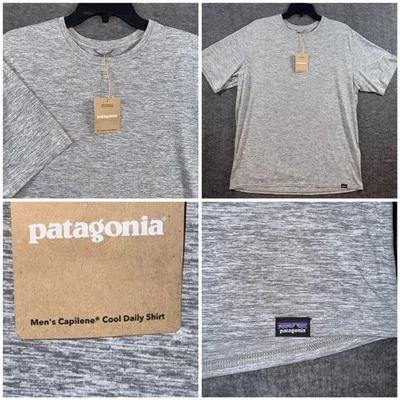 Patagonia Capilene Cool Daily Shirt Feather Grey Heathered Quick Dry Mens L NEW - Image 1 of 4