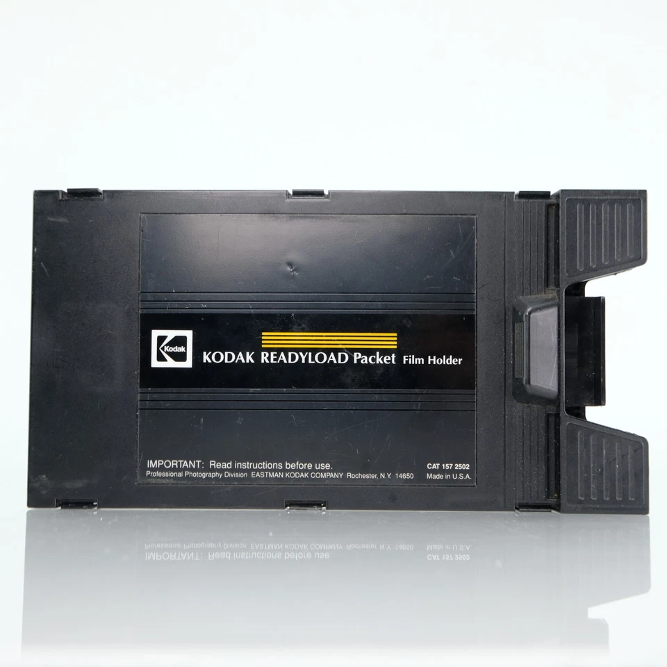 Soporte de película para paquetes Kodak Readyload 4x5 hoja trasera cámara de formato mediano grande Foto 1 de 4