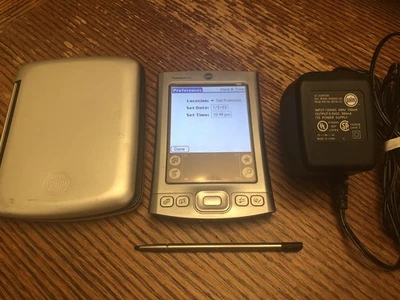 Palm Tungsten e Handheld PDA Organizer With Hard Case & Charger Tested/Working - Image 1 of 4