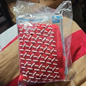 1 Paar Hüttenschuhe / Sturzschutzsocken rot Einheitsgröße - vom NHS unterstützt  - Bild 1 von 2