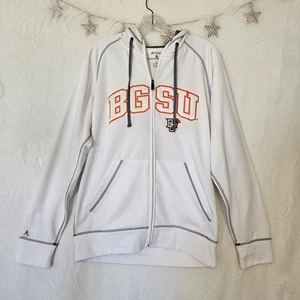 Antigua Medium BGSU Coverstitch Full Zip Soft Brush Back Fleece Hooded Jacket - Bild 1 von 13