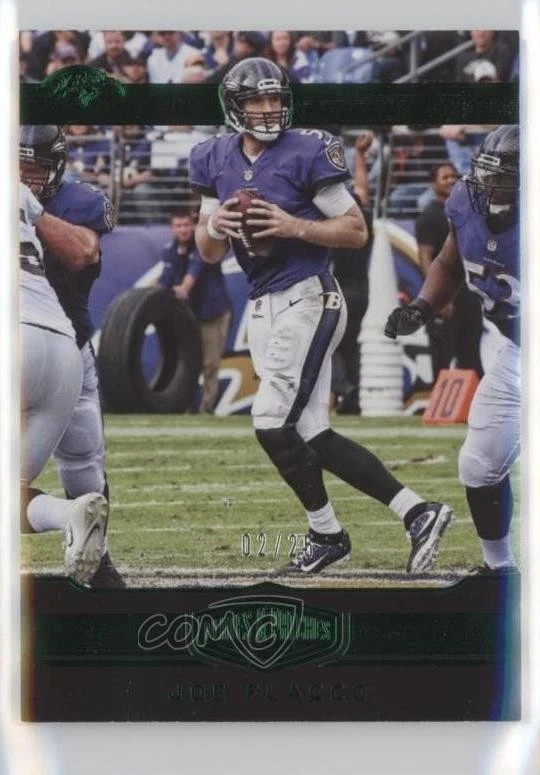 2016 Panini Plates & Patches Green /25 Joe Flacco #7 - Image 1 of 2