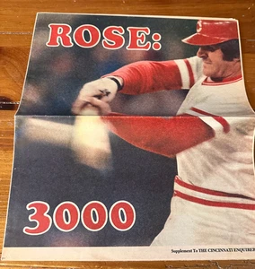 PETE ROSE - 5. Mai 1978 - 3000 Zugriffe volle 16 Seiten Cincinnati Enquirer Zeitung - Bild 1 von 5