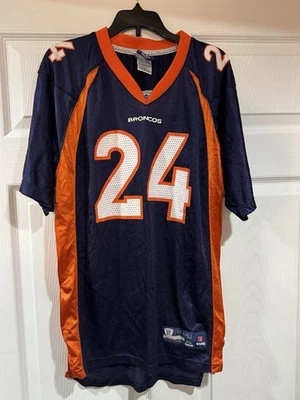 NFL Denver Broncos Champ Bailey #24 Camiseta Juvenil Extra Grande (18-20) Reebok Salón de la fama Foto 1 de 4