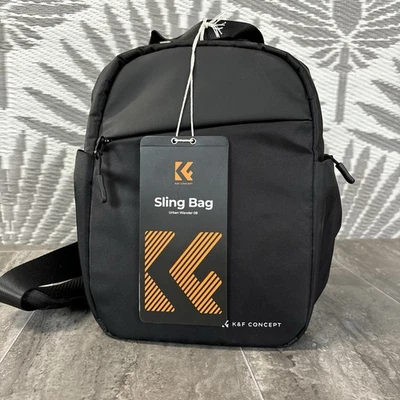 K&F Concept Urban Wander Q8 Sling Bag Black Camera Crossbody Backpack 5L - Image 1 of 4