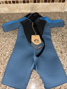 Typhoon Swarm3 Infants 3/2mm Shorty Wetsuit - Blue Steel/Blue 250996 #151 - Picture 1 of 11