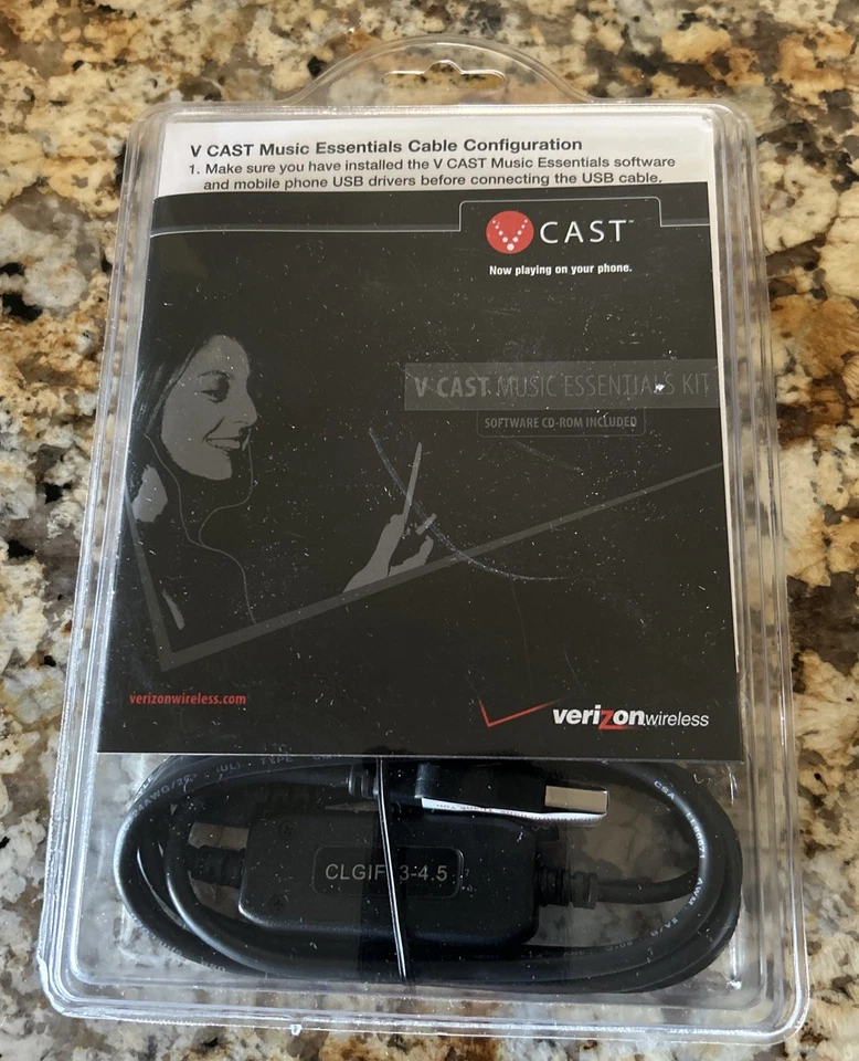 Kit esencial de música Verizon V-Cast vintage SELLADO NUEVO Foto 1 de 2